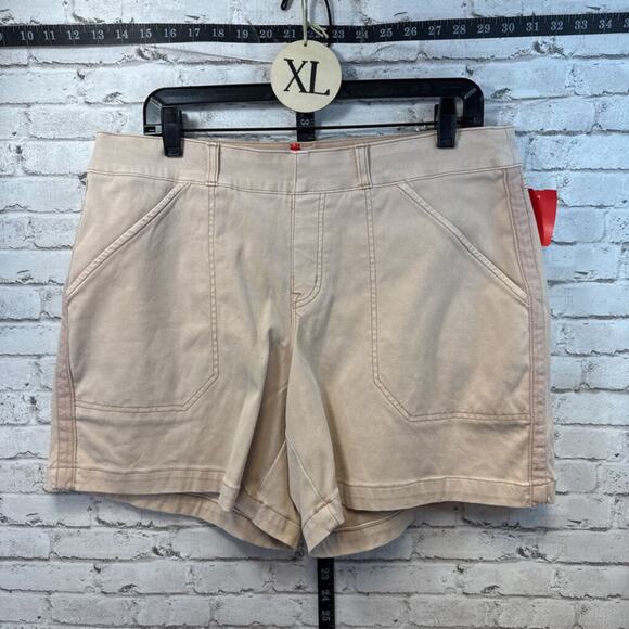 Spanx Stretch Twill Shorts - X-Large - Pink - Excellent - Picture 1 of 1